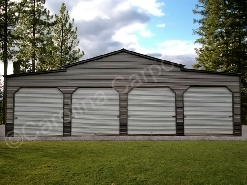 Carolina Barn With Four Garage Doors-319