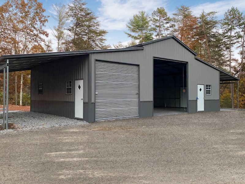 30x26x12 Steel Carolina Barn-491
