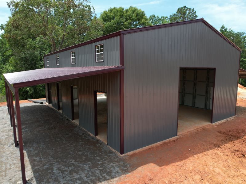 60x48x16 Step-Down Barn-492