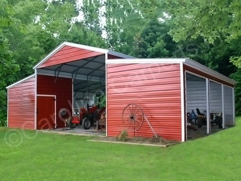 Vertical Roof Carolina Barn Custom Building-327