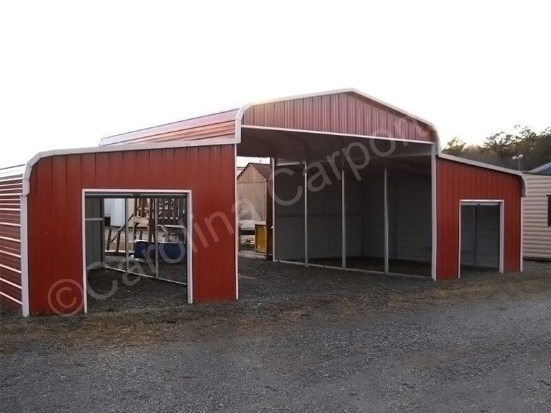 Regular Horse Barn With 6'x6' Garage Door-305