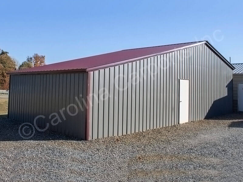 All Vertical Roof Seneca Barn Fully Enclosed-332