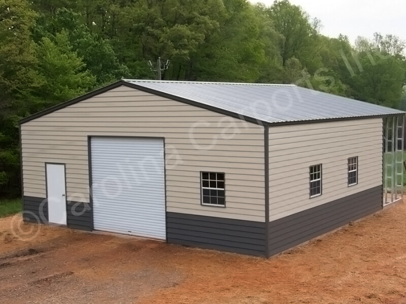Two Toned Building with Lap Siding-356