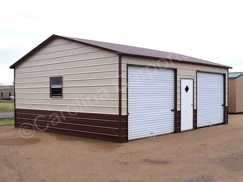 Two Tone Color Enclosed Garage -240