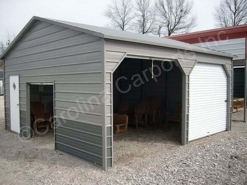 Two Tone Fully Enclosed Garage-239