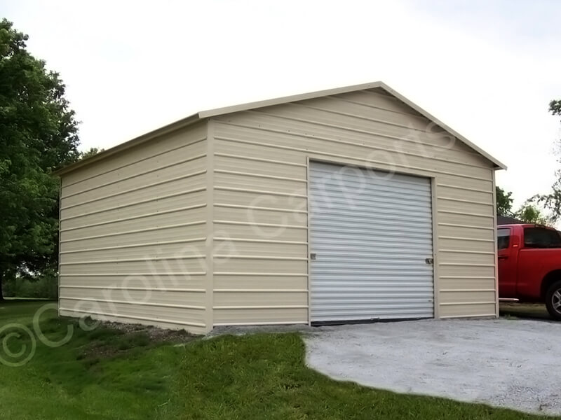 Boxed Eave Garage with One Garage Door-241