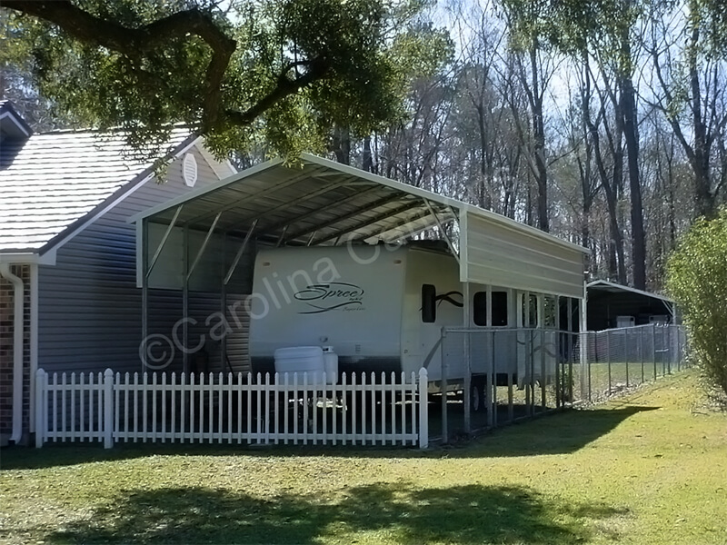 Boxed Eave Style RV Carport -256