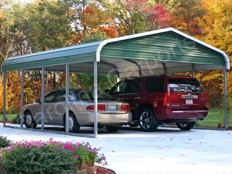 Regular Style Double Vehicle Carport-262