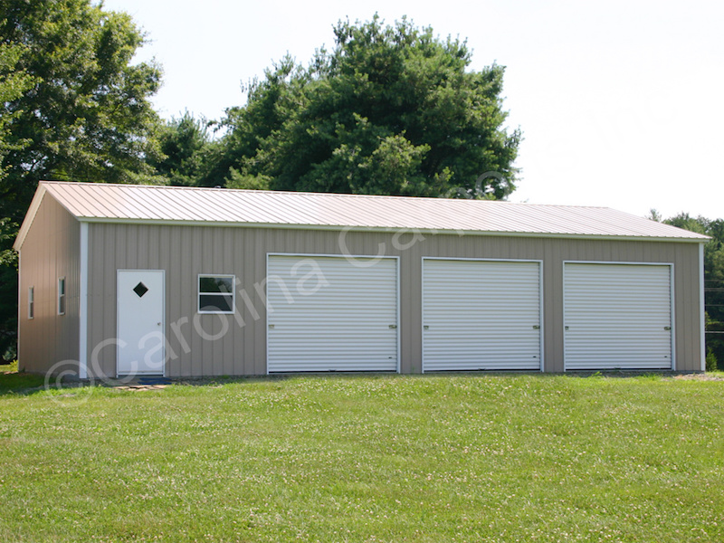 Garage with Three 9x8 Garage Doors-405