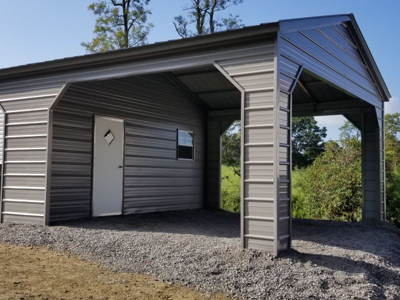 18x30x10 Steel Utility Building-486