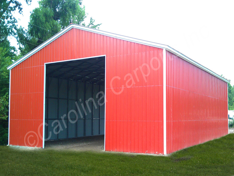 Garage with Garage Door Frame Out-417