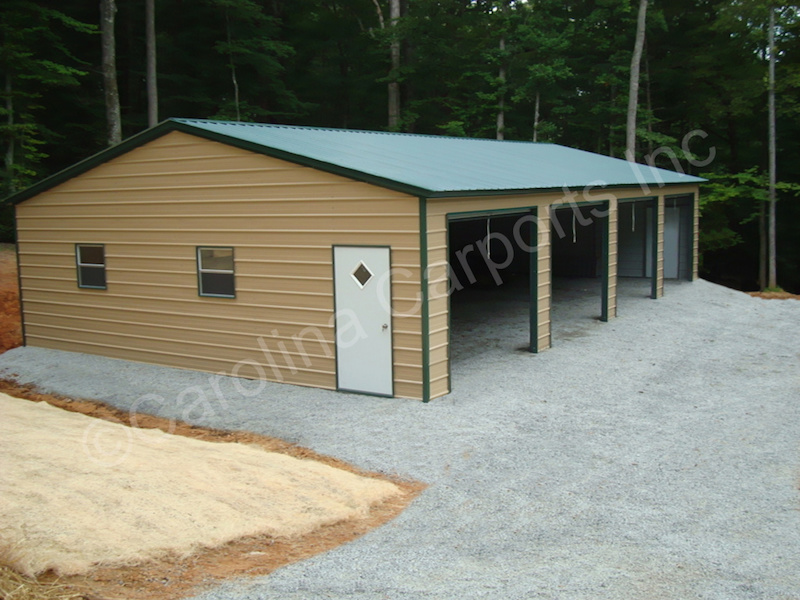 Four 9x8 Garage Doors on Side-422