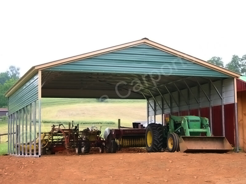 Vertical Roof Style with One Gable Per End-300