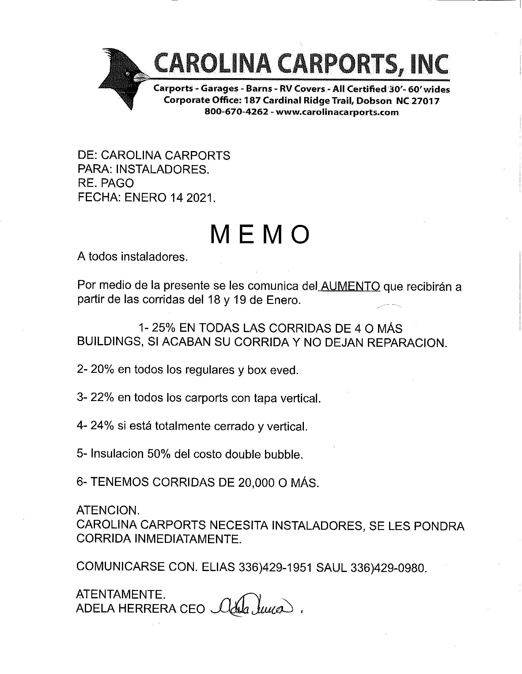 A todos instaladores